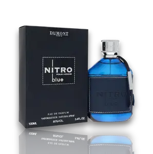 Dumont Paris | Nitro | Blue | Unisex Fragrance | 100 ML (3.4OZ) | Eau De Parfum | Orange Blossom - Cinnamon & Sage