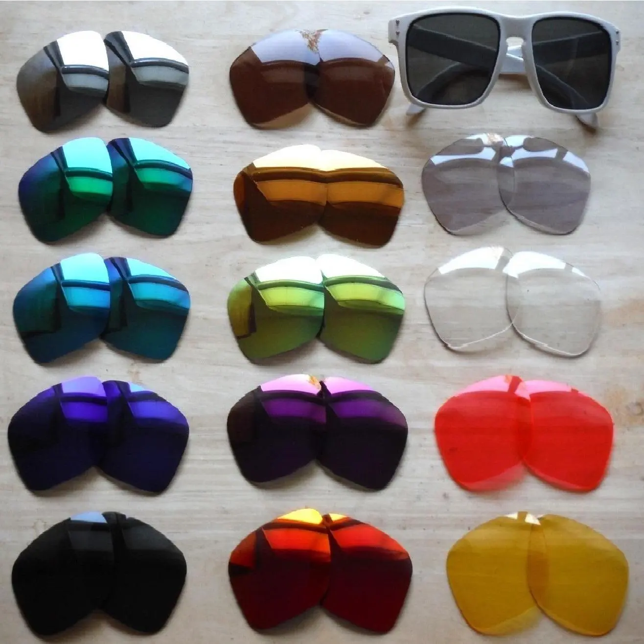 Galaxy Replacement Lenses for Oakley Holbrook OO9102 Sunglasses with 100% UVAB Protection, Reflective Gear, Impact Resistance & Anti-Reflective Coating