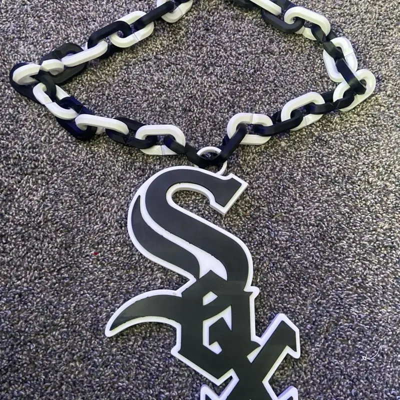 Chicago White Sox Hype Chain Necklace – Oversized Fan Chain | Game Day Drip