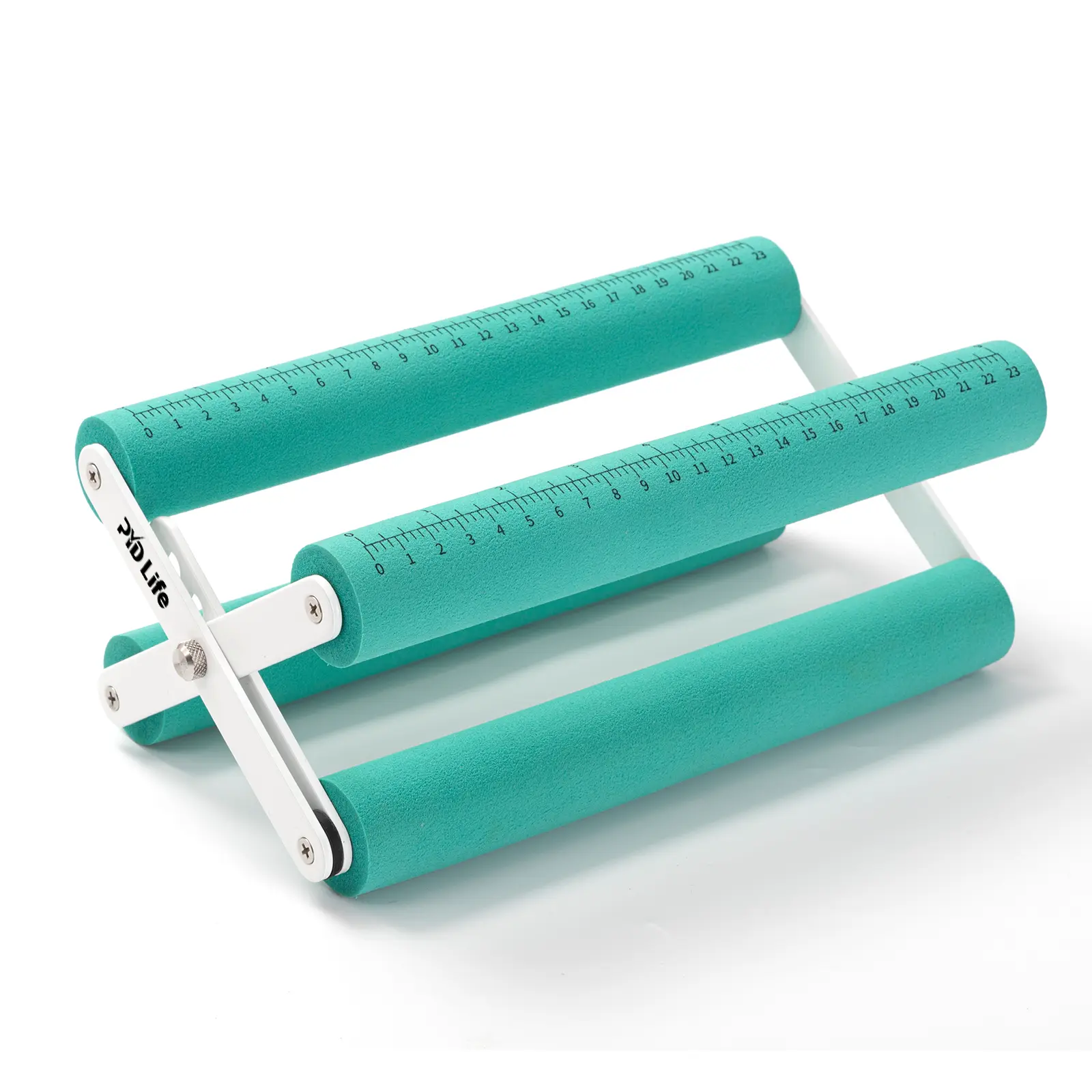 PYD Life Printed Metal Cup Tumbler Cradle Holder, Mint Green with Foam Measurements, 3 Adjustable Widths for Vinyl Application on Tumblers, Mugs, Bottles (Epoxy Crafts Accessory)