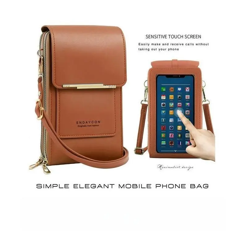 Women's 2026 Trendy Minimalist Elegant Touchscreen Crossbody Phone Wallet - Crossbody Bag, Purses, Adjustable Strap, Multi-Card Slots, Coin Pouch, Water-Resistant Gym & Shopping Everyday Accessories, Gifts for Women, Everyday Bag, Shoulder Bags