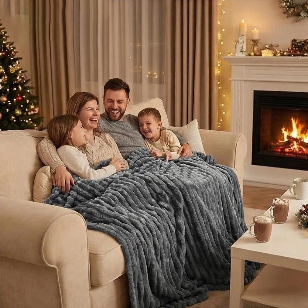 Raybee Soft Throw Blanket for Couch- Cozy Blanket for Bed ,Portable Cute Fleece Blanket ,Holiday Birthday Gifts for Family, Room Home Boho Fall Decor,Bedroom,Travel,Camping,Office