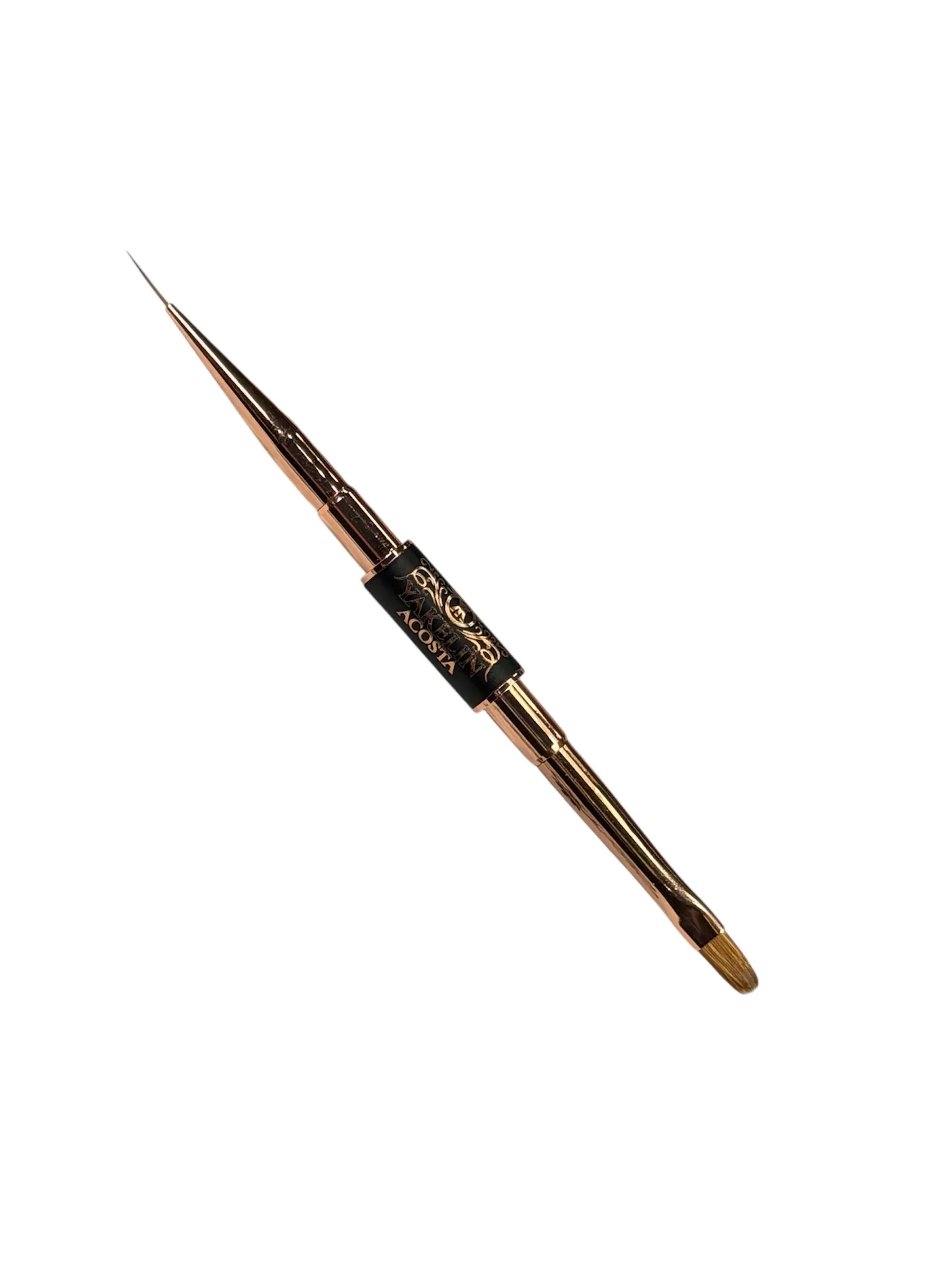 Yakelin Acosta GEL BRUSH -Double Nail Brush Oval #6 & 10mm Liner art brush/Spatula/ #2