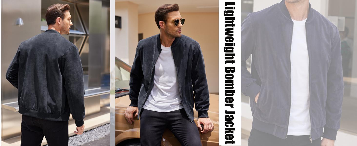 COOFANDY Fall Outfits men's spring, 100% polyester lightweight early summer thin casual jacket retro lightweight classic men's clothing Jeans T-Shirt Coats Soft Blazers