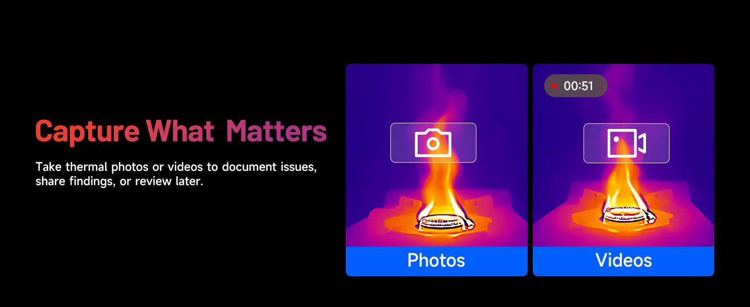 TOPDON TC002C Duo Thermal Camera, Thermal Imager, Compatible with Any USB-C iPhone, iPad & Android Device, 512 x 384 Super Resolution, 256 x 192 IR Resolution