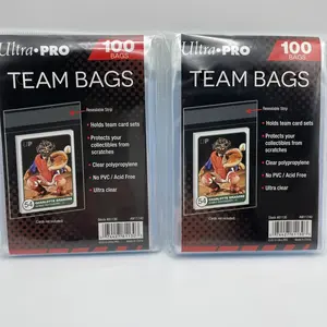 Ultra Pro Resealable Team Bags 2 Packs of 100 Team Bags, 200 Total