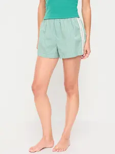 Old Navy Women's Eyelet-Trim Boxer Pajama Shorts