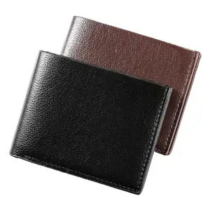 Slim Leather Men's Bifold Wallet Multi Card Slots Minimalist Credit Card Holder Stylish Solid Color | Fashionable & Practical, Ideal for Daily Carry, Great Gift