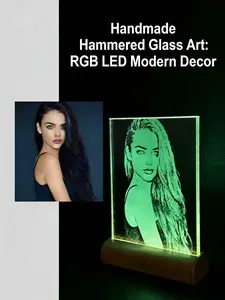 One-of-a-Kind Custom Glass HammerArt - Made From Your Photo | Perfect Holiday Gift for Family, Friends & LovedOnes | Memorable Personalized Keepsake I