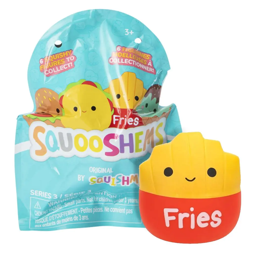 Squishmallows Squooshems Foodie Squad 2.5" Tall Gel Figurine - Mystery Blind Bag for Food Lovers, Ideal for Toy Unboxing & Blind Bag Unboxing Collectibles