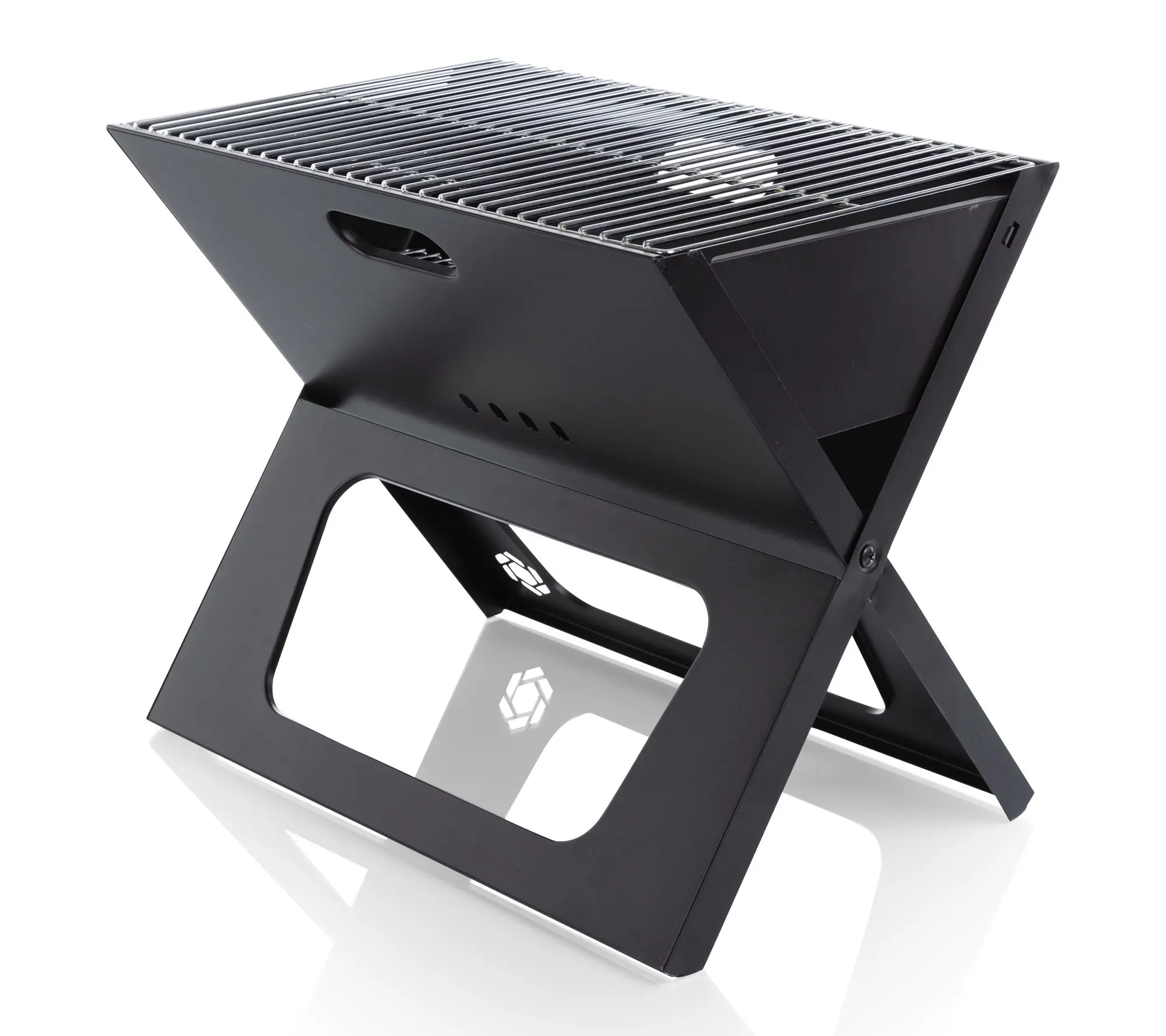 Oniva Outdoor Portable Small Charcoal X-Grill 16-inch Height