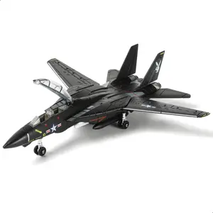 1/72 Scale F-14 Tomcat Fighter Jet Quick Build Model Kit Black Edition – 36-Piece DIY Military Aircraft Assembly with Display Stand, Collectible Aviation Gift for Adults