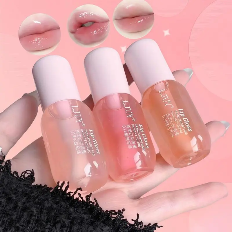 3 Counts/set Moisturizing Lip Balm,Plumping Lip Oil for Girls & Women, Fall Gift, Christmas Gift, Mother's Day Gift, Lip Stain, lip treatment Hydrating Glossy Lip Glaze Stick