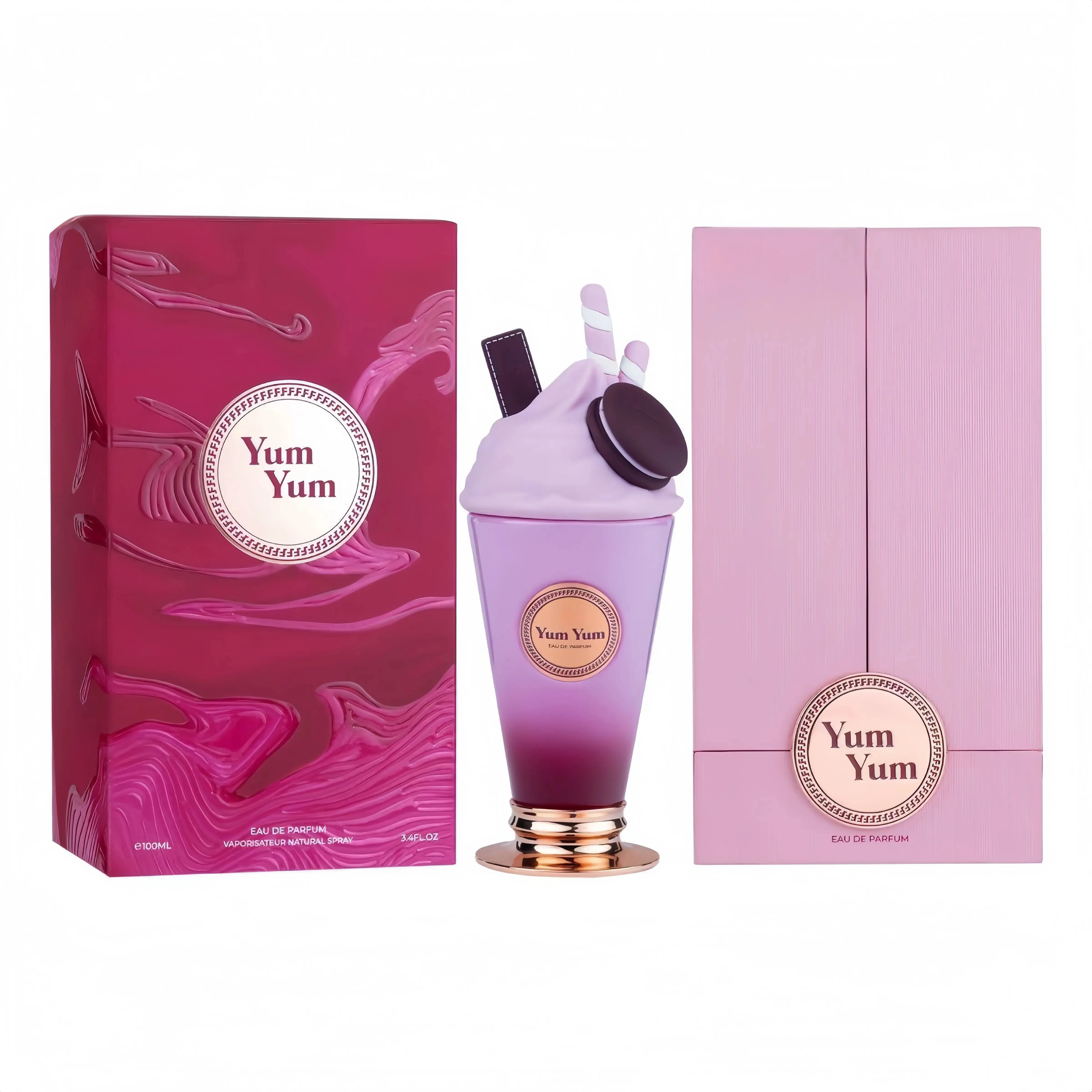 Luxury Yum Yum For Women Eau De Parfum Spray 3.4 Oz / 100ml |Long Lasting Perfume for Women Featuring Wild Berries,gourmand fragrances,Long Lasting Floral Fruity Fragrance With Wild Berries & Cherry Notes/Perfume for Women everyday wear