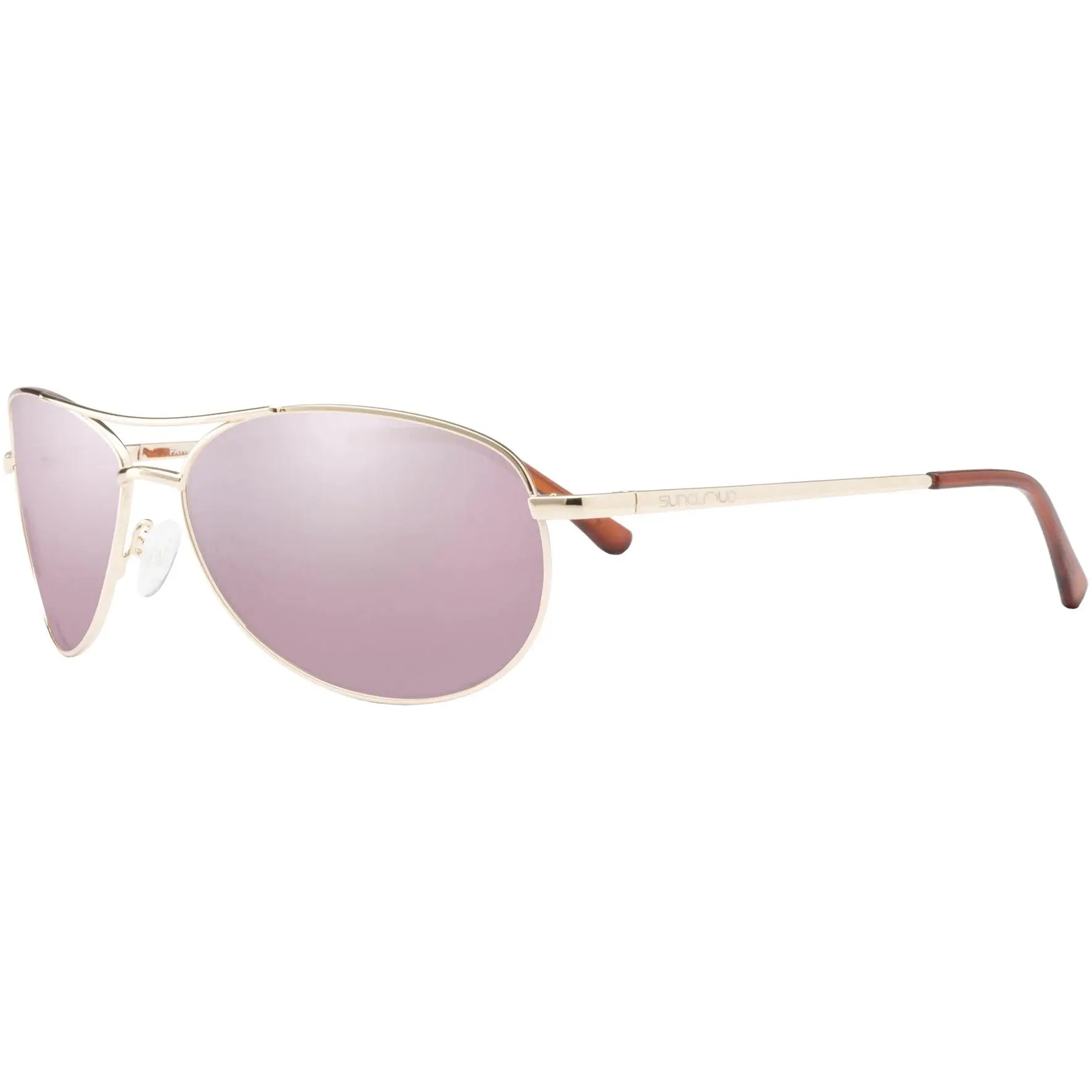 Suncloud Patrol Polarized Aviator Sunglasses w/ Polycarbonate Mirror Lens