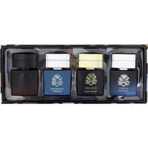 English Laundry Variety Set-4 Piece Mens Variety With Armour & Oxforx Bleu & Crown & Throne And All Are Eau De Parum 0.68 Oz For Men