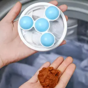 6PCS/12PCS Floating Hair Filtering Mesh Removal, Lint Catcher for Washing Machine, Reusable Washing Machine Hair Filter Laundry Pet Hair Catcher Pet Dog Cat Hair Remover for Laundry