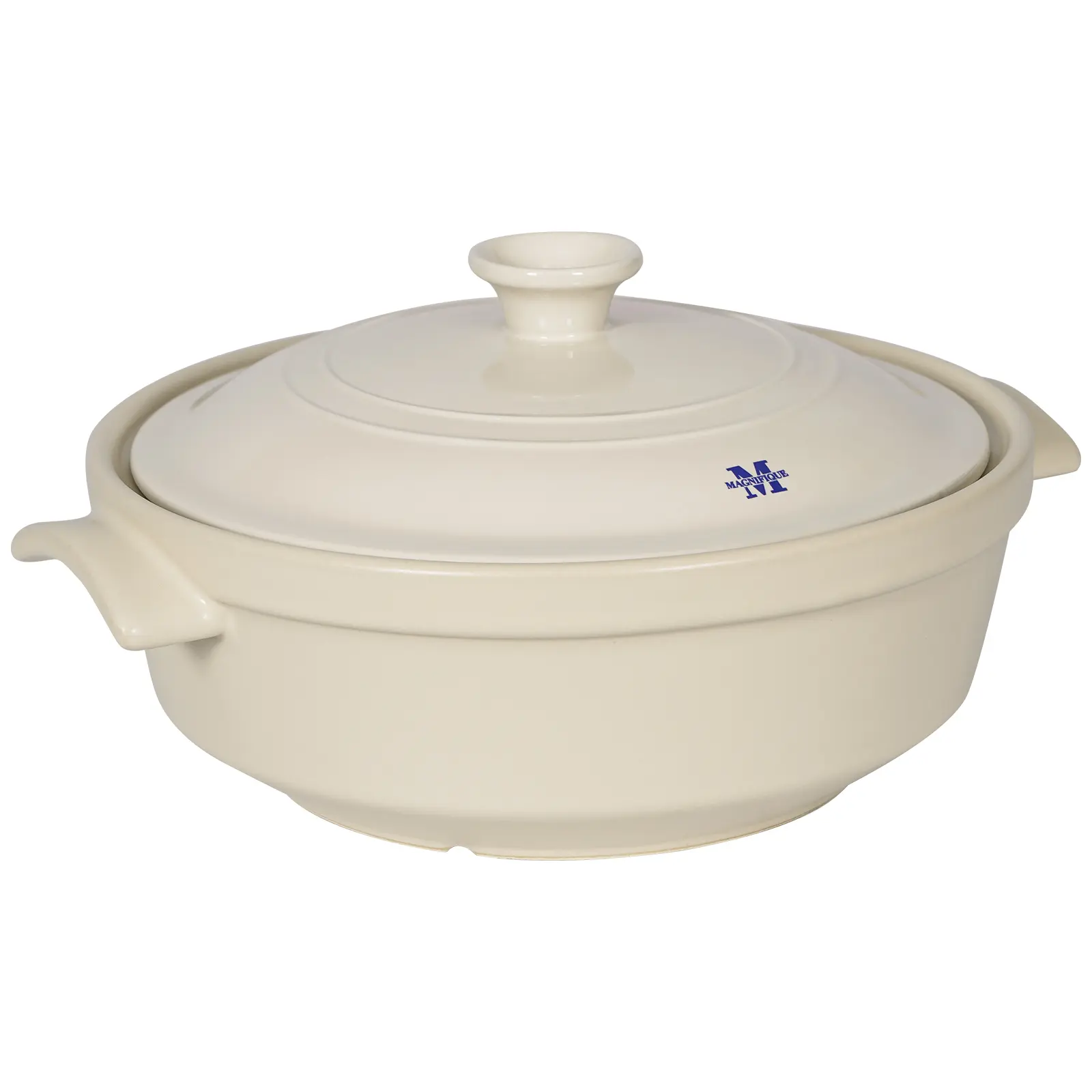 Magnifique Pure Natural Clay Pot - Non-Toxic, Chemical-Free Kitchen Supplies Cookware, Stovetop & Oven Safe, Versatile for Soups & Roasts, 3Qt/5Qt Dutch Oven