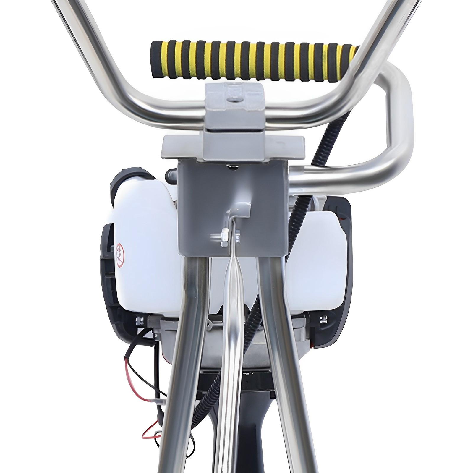 900W 35.8cc Gas Powered Concrete Consolidator 4 Stroke Engine 573lbs Force for 3.2-16ft Screeds Construction Tunnels Bridges Red Black Silver