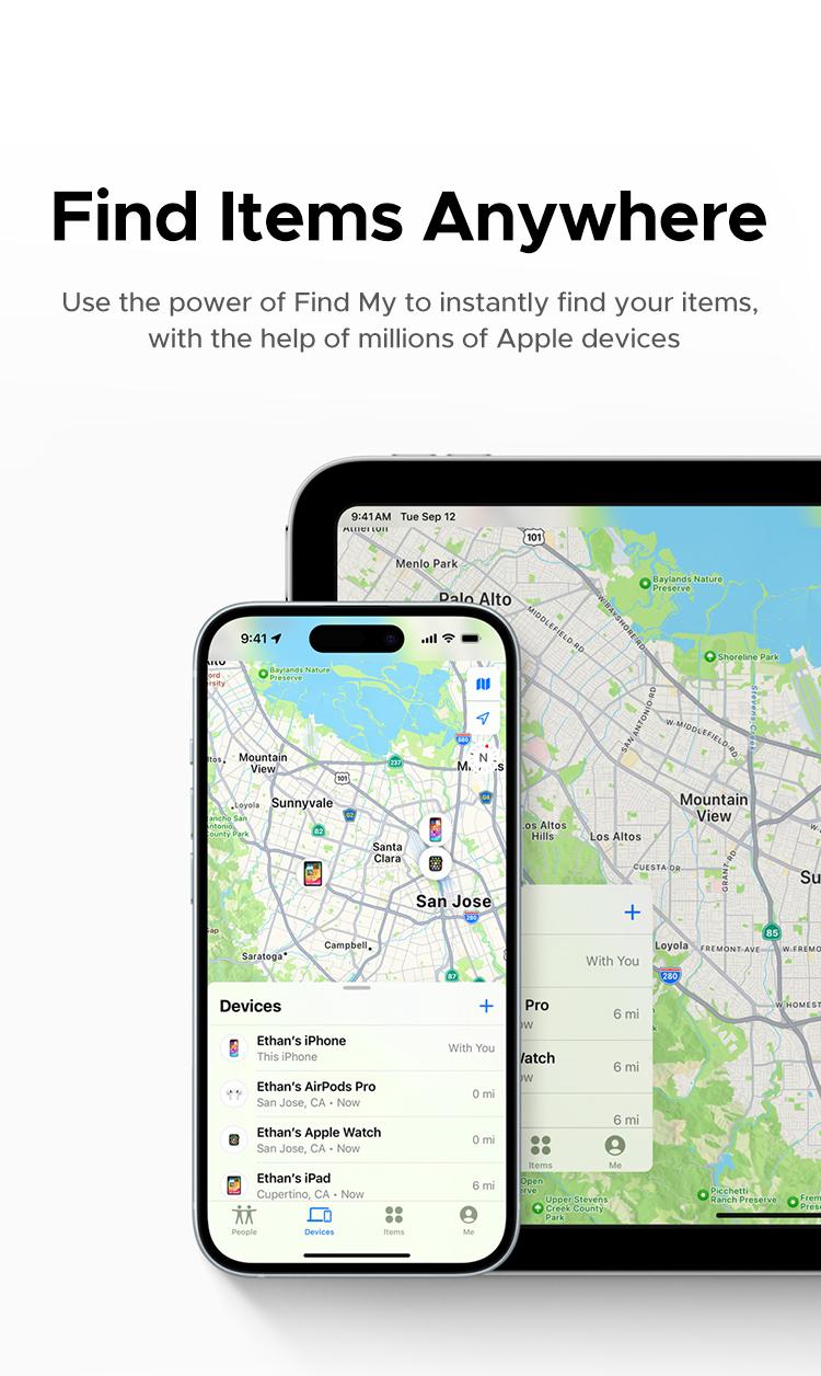 UGREEN FineTrack Slim Smart Finder Compatible with Apple Find My (iOS Only), Wallet Finder, IP68 Waterproof Rechargeable Bluetooth Tracker Card-Button Device Magnetic,TikTokShopBlackFriday ,Tiktokshopstockup