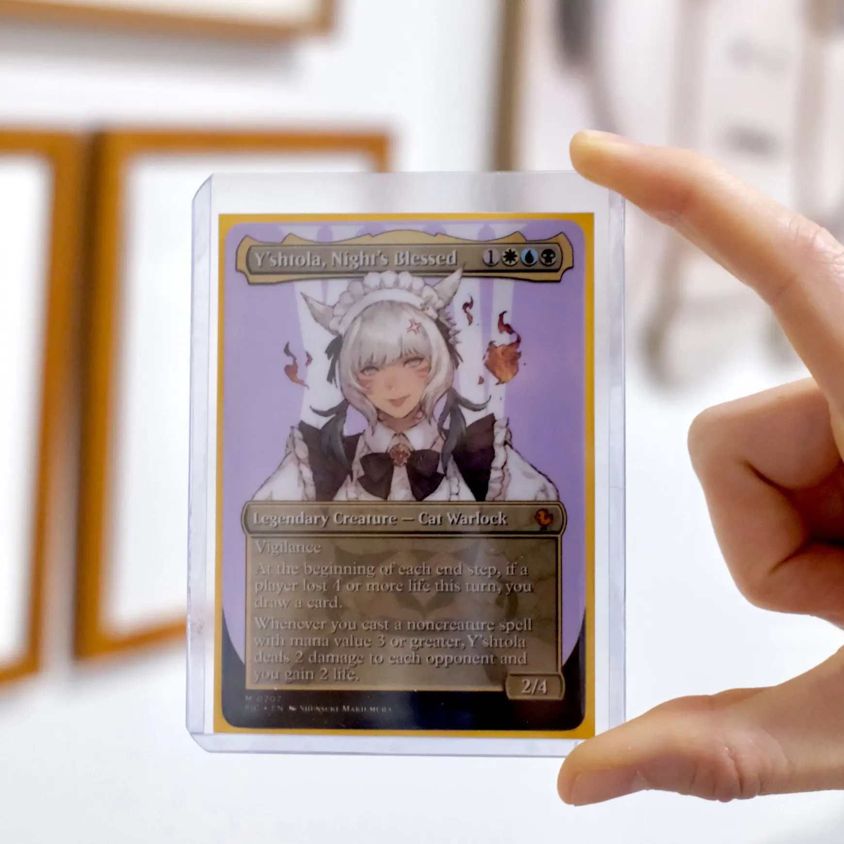 Final Fantasy Magic the Gathering - Y'shtola, Night's Blessed Proxy Card -  Gloss Finish - TikTok Shop