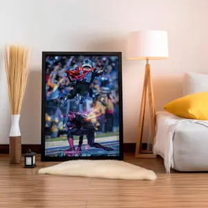 [ SALE UP 45% - UNFRAMED POSTER ] Amon-Ra St Brown Jahmyr Gibbs Poster, Signed Football Poster, Sports Wall Art, Fan Gift Decor