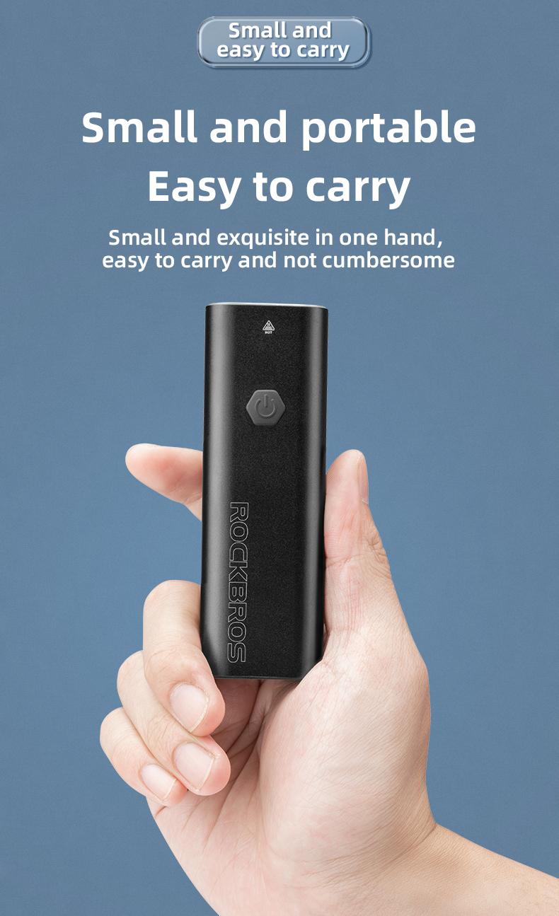 ROCKBROS Bike Lights USB Rechargeable IPX6 Waterproof Bike Headlight Easy Installation Bright Bike Front Light for Night Riding