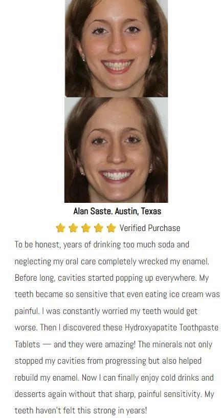 ASTRAGLOW Solid Toothpaste Tablets – Nano Hydroxyapatite, Fluoride-Free & Plastic-Free, Eco-Friendly and Travel-Friendly – Formulated with NHA to Help Remineralize Teeth