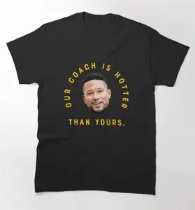 Marcus Freeman Funny Coach Meme Shirt College Football Fan Graphic Tee Hotter Than Yours