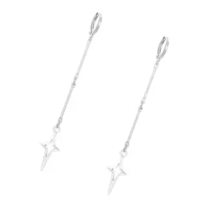 Stylish Gothic Earrings – Four-Pointed Star/Thorn Rivet Ear Buckle Accessories