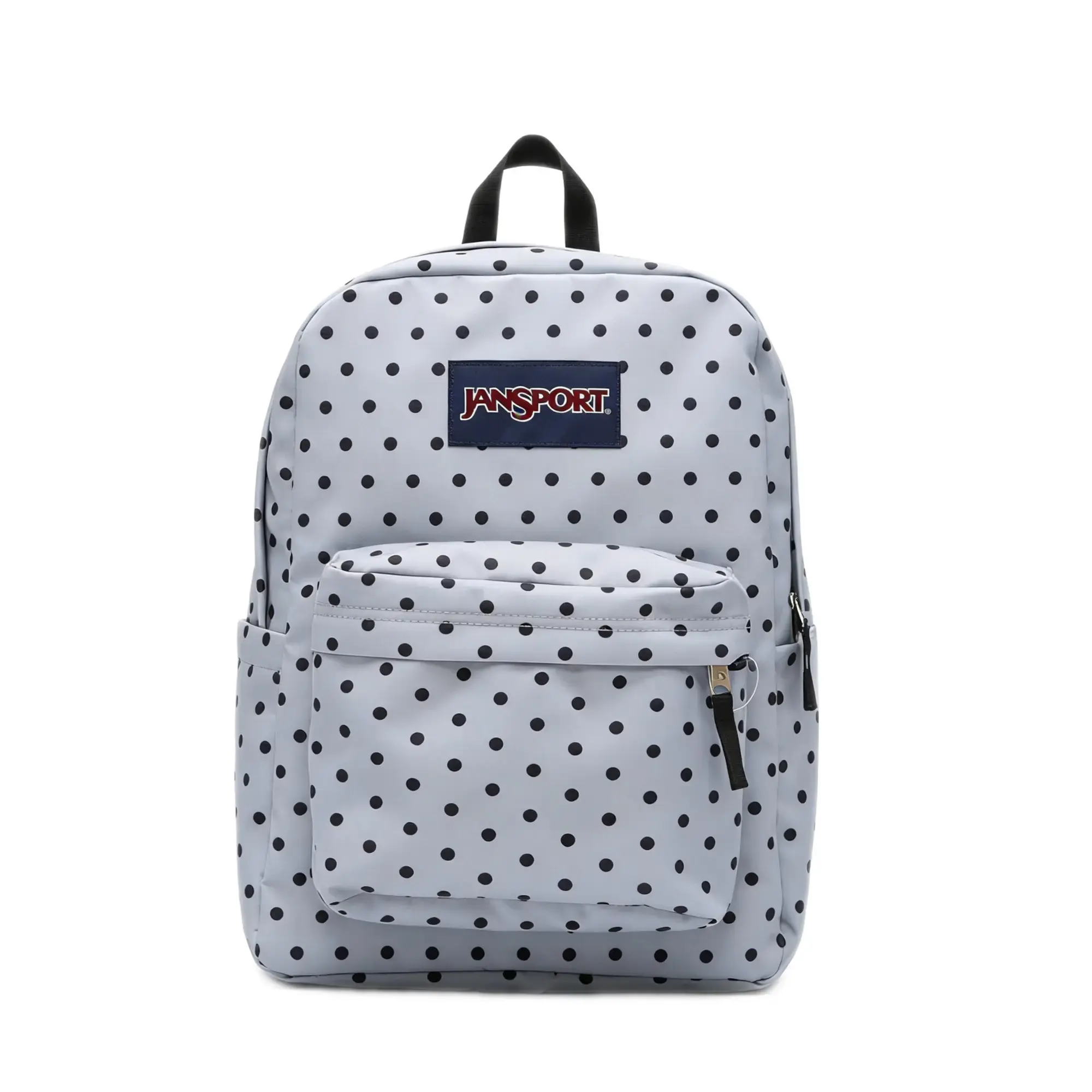 JanSport Light Blue-Black Polka Dot Classic Backpack - Preppy Aesthetic Lightweight Laptop Backpack for Teen Girls, Back to School & Daily Casual Use