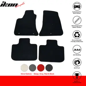 Floor Mat for Chrysler 300 Dodge Charger AWD 2011-2023 Black Nylon