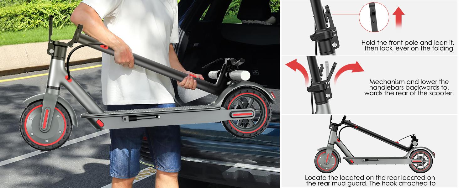 US 350W Powerful Motor Electric Scooter for Adults,  Long Range 14 Miles,Max.speed 19Mph,3-speed adjustable fun sports scooter, 36V 7.8Ah Battery Portable Folding Commuting E-Scooter with App Control