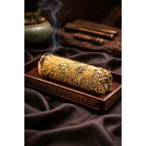 4" Palo Santo & Mountain Sage Smudge Stick with Wood Powder - Spiritual Ritual Tool