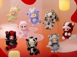 (DARENHW065)POPMART Have a Good Run series plush pendant blind box