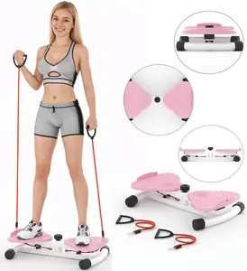 Waist Twist Machine Ab Training 300 lbs Capacity Ab Board for Women - Core Workout Equipment Portable Waist Toner for Aerobic Exercise - Home Gym Cardio
