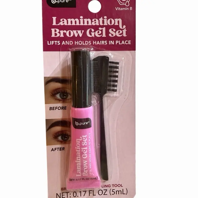 1x LAMANATION BROW GEL SET 24hr STAY-lifts and holds hair in place Cosmetic B Pure