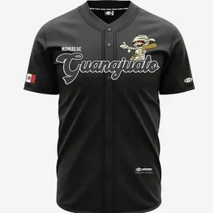 MOMIAS DE GUANAJUATO Baseball Jersey, MOMIAS DE GUANAJUATO Jersey, Mexico Jersey for Men Women, Mexico Baseball Shirt, Hiphop Jersey, All-Over Print Baseball Jersey