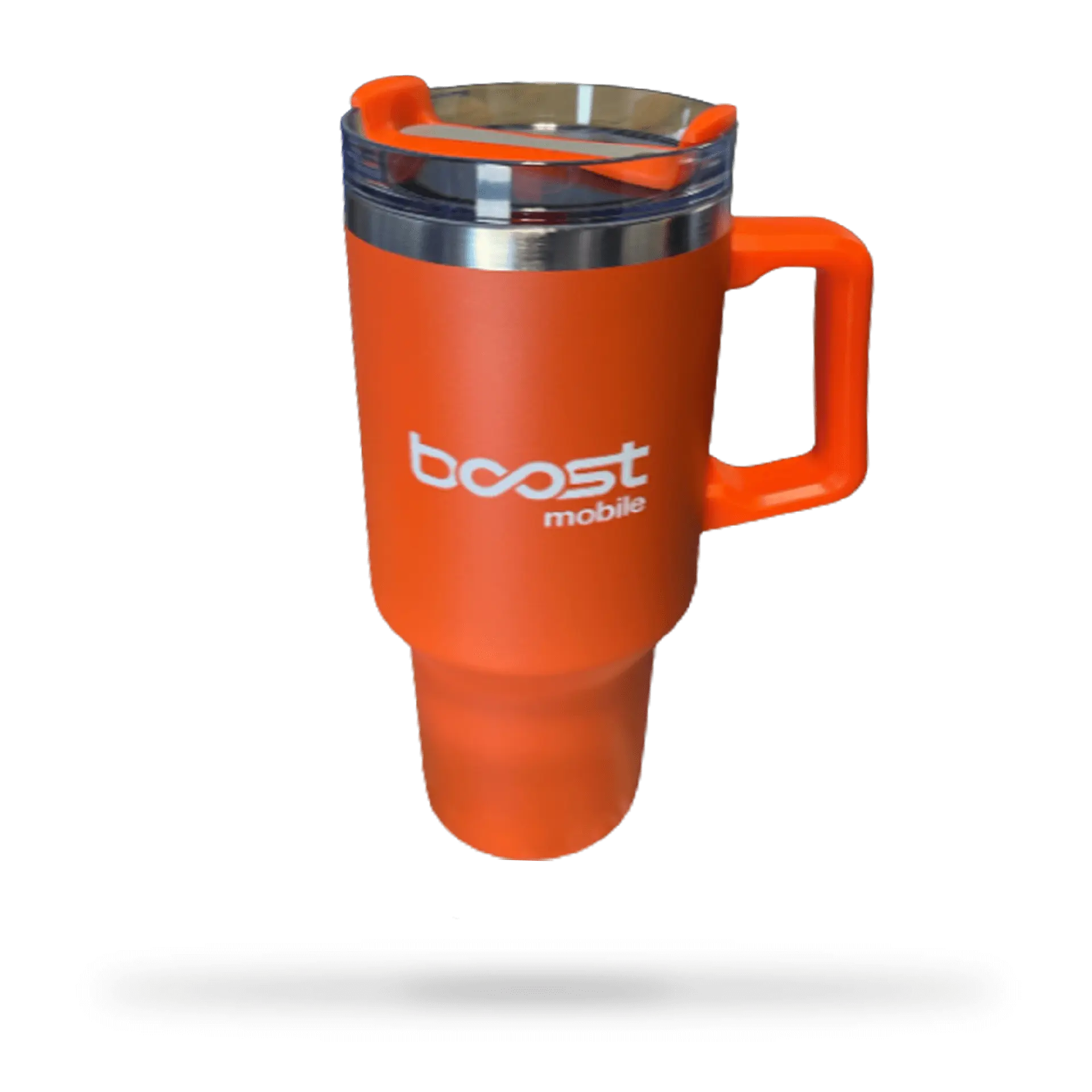 Boost Mobile 40oz Stainless Steel Tumbler-Shape Portable Water Bottle with Straw - TikTok Shop EXCLUSIVE, Reusable Adults' Everyday Use Single Unit Drinkware