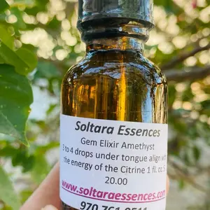 Amethyst gem elixir ritual oil