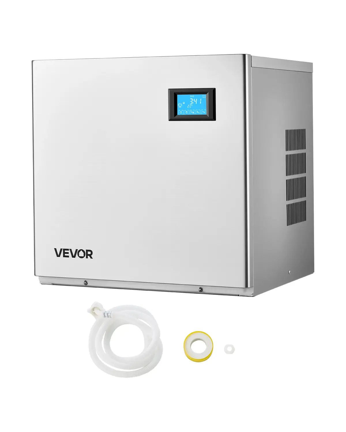 VEVOR Commercial Ice Maker Machine - Head, 360 Lbs/Day Stainless Steel Ice Machine with Self-Cleaning, 156 PCS Ice Tray, Adjustable Thickness, Ideal for Restaurant Bar Cafe Hotel - Head Only