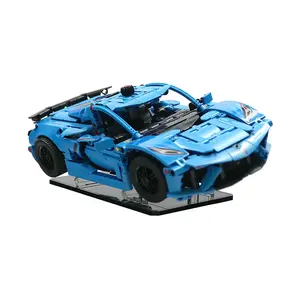 Acrylic Angled Display Stand Compatible with LEGO® 42217 Technic Chevrolet Corvette Stingray - Set not included