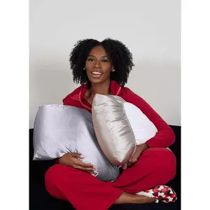 Lilac Reversible Satin Bonnet Pillowcase