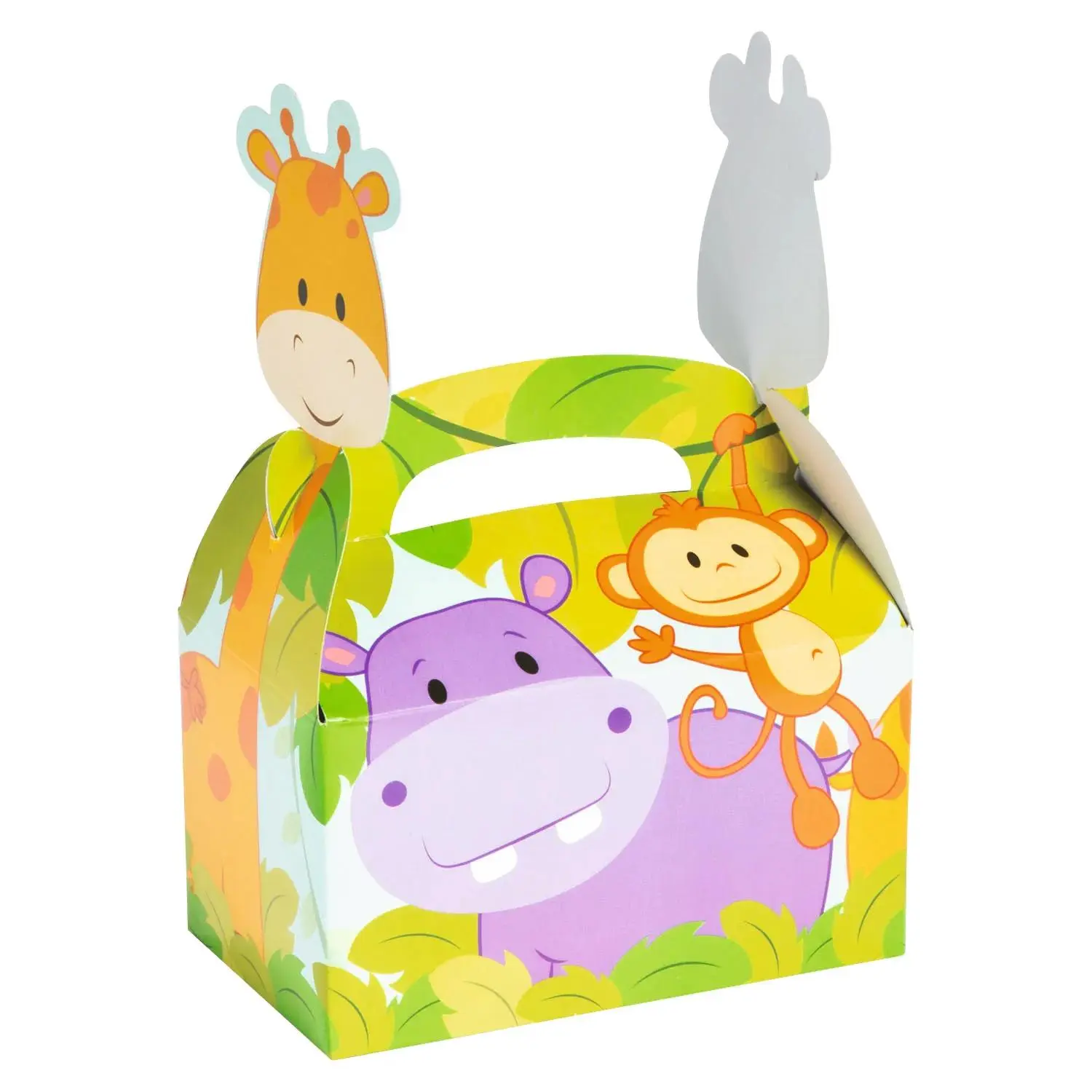 Zoo Animal Treat Boxes - 12-Pc Zoo Animal Party Decorations for Birthday Celebrations