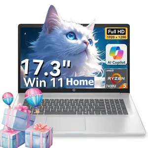 HP 17.3'' inch laptops, AMD Ryzen 5 7430U(Beats i7-1165G7), up to 32GB RAM 512GB SSD,Windows 11 Home, 17.3" FHD IPS, Copilot AI, Numeric Keyboard, Type-c