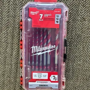 Milwaukee SHOCKWAVE Carbide Multi-Material Drill Percussion Bit Set (7-Piece)