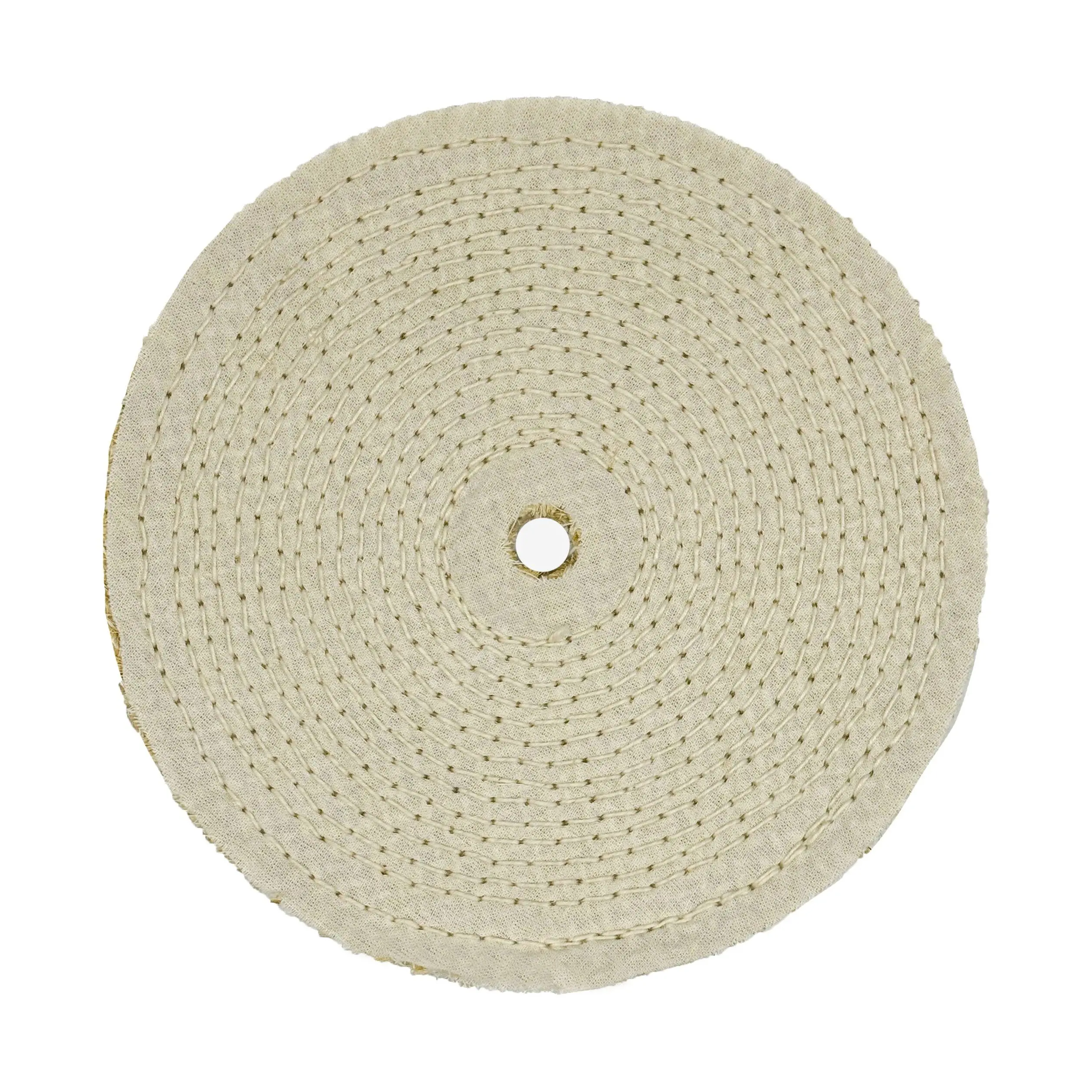 Renegade Products 8" Cloth & Sisal Laminated Buffing Wheel | Heavy-Duty Cut Buff for Steel & Stainless Polishing