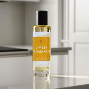 Amber Romance Body Oil - Lightweight Fragrance with Calendula, Jojoba, and Argan - Daily Use - Organic Formula