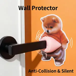 10pcs 3D Dimensional Stickers Cute Dog Big Belly DIY Phone Case Decor Door Stopper Stress Relief Gift Puppy Protector Anti-Collision Silent