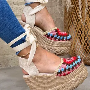 Woven Heeled Sandals
